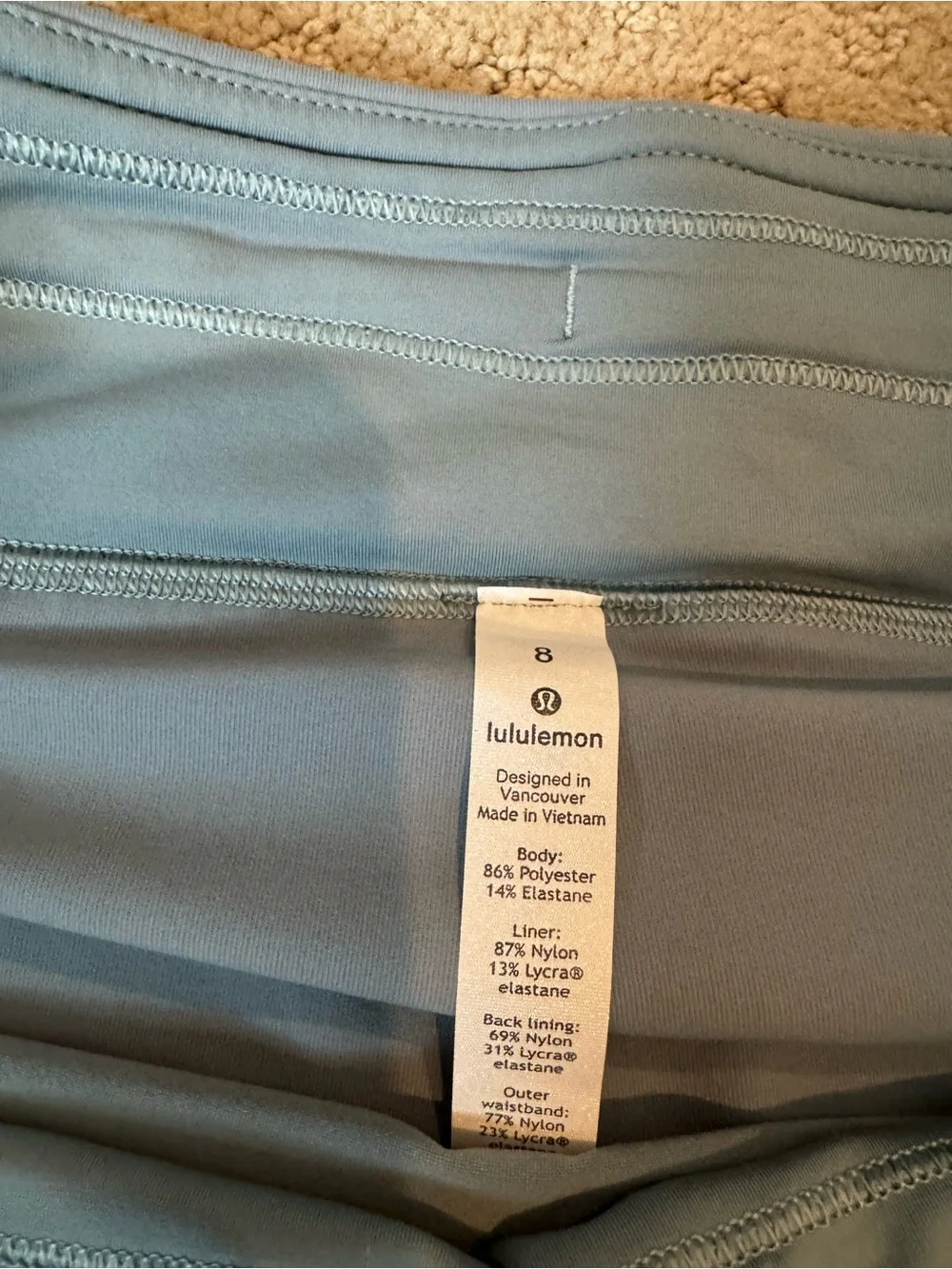 lululemon athletica Slate Blue Active Mini Skirt